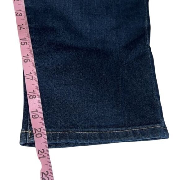 Chaps Fit Shape Sculpt Slimming Capri Jeans Size 16 Dark Wash Denim Comfortable - Picture 11 of 11